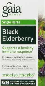 Gaia Herbs Black Elderberry Syrup for colds and allergies